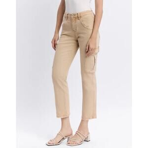 VERVET Instructive - High Rise Relaxed Straight Cargo Jeans Size 27